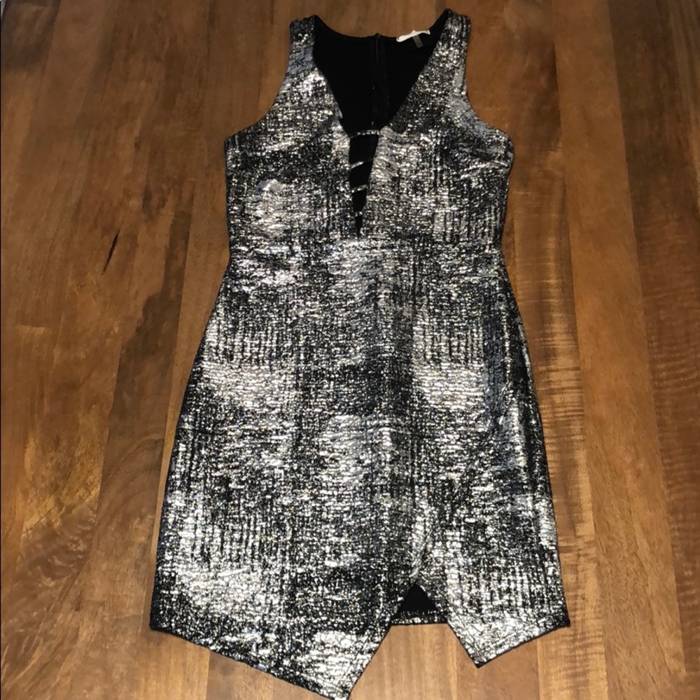 Silver party dress